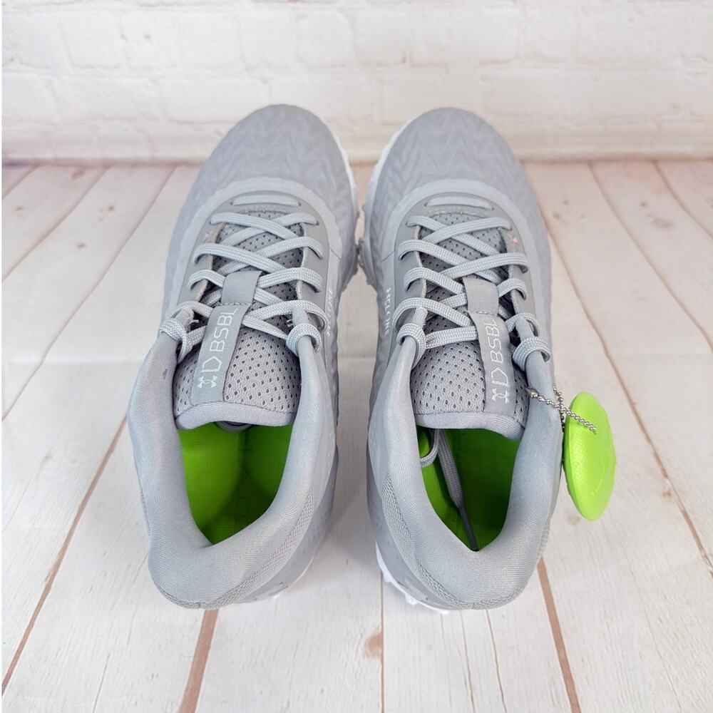 Under Armour UA Yard Turf 3.0 Baseball Gray Shoes Size 7 3027448-102 - Picture 7 of 10